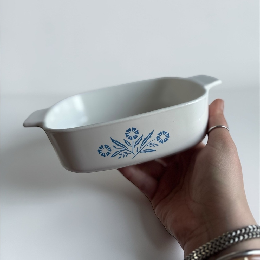 Corning Ware A-1-B Casserole for Small Meals; Blue Cornflower Dish